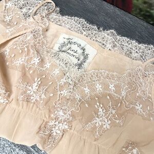 PINK MEMORIES Silk Lace Chemise Size 44 Euro (M)